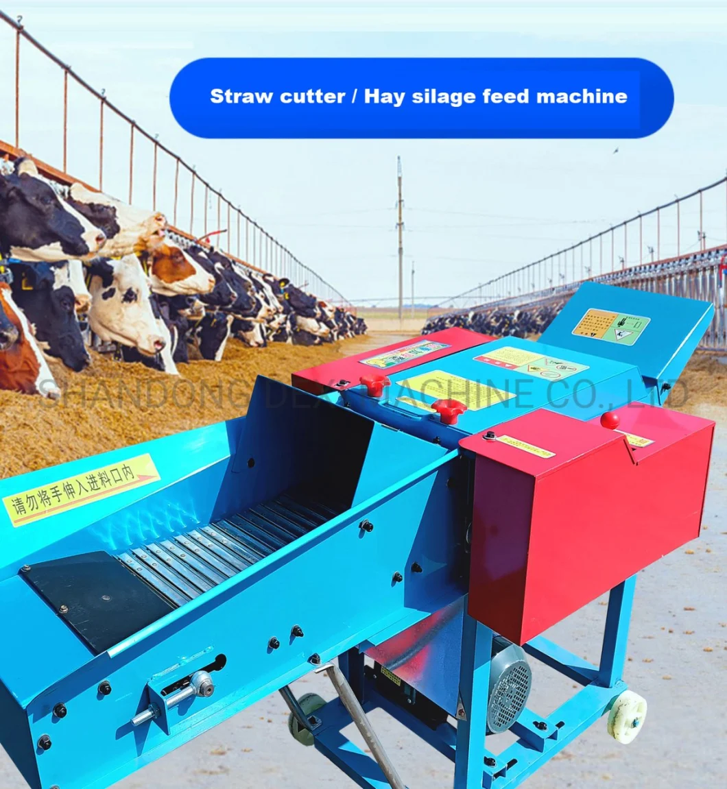 2023 Hot Sale Agriculture Cheap Multifunction Wheat Corn Cotton Stalk Crop Hay Straw Grass Chaff Cutter for Small and Large Farm Cutting Chopping Shredding
