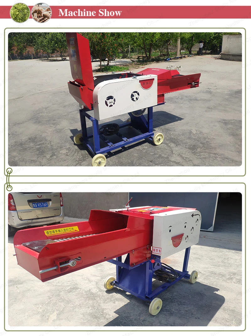 Full Autumatic Feed Making Grass Cutting Machine Farm Chaff Cutter Machines Price